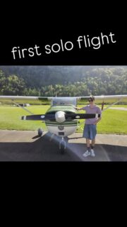 Congratulations to @joelhofmann5 on his first solo flight ✈️👍🏼💪🏼

#fly4fun #c172 #cessna #lsze #badragaz🇨🇭